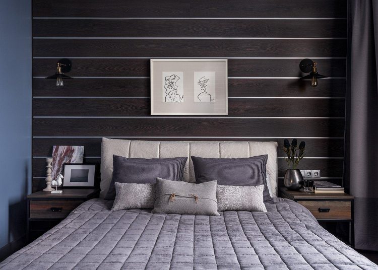 Gazdag, mély színek lilával, türkizzel, szürkével - hölgy 57m2-es stílusos és kényelmes lakása lakása nagy gardróbhelyiséggel