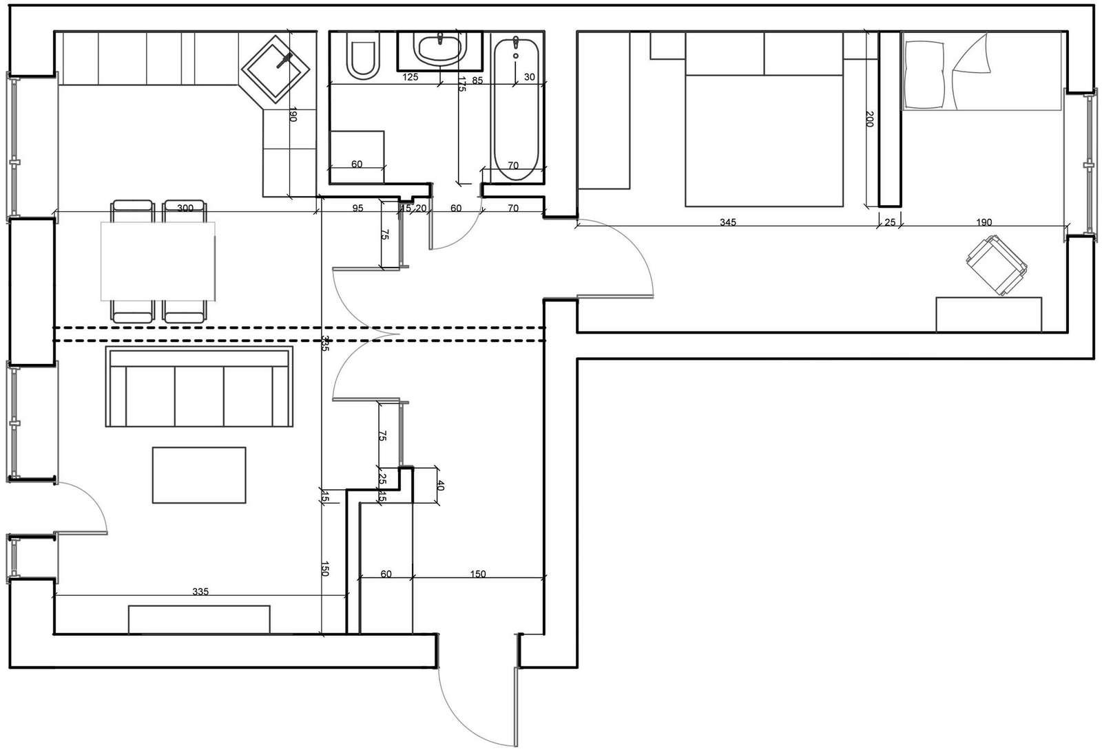 50m2 - egyszerűn, ízlésesen berendezett lakás könnyű, világos terek szépen felújítva egy ötemeletes téglaházban