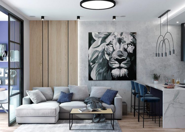 Nyugodt színek szép párosítása, optimális elrendezés, szuper konyha 52m2-en, minden ami egy fiatal párnak kell