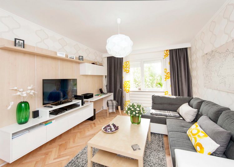 Tavaszias, természetes hangulatú lakberendezés egyszerű megoldásokkal 58m2-en - világos és modern