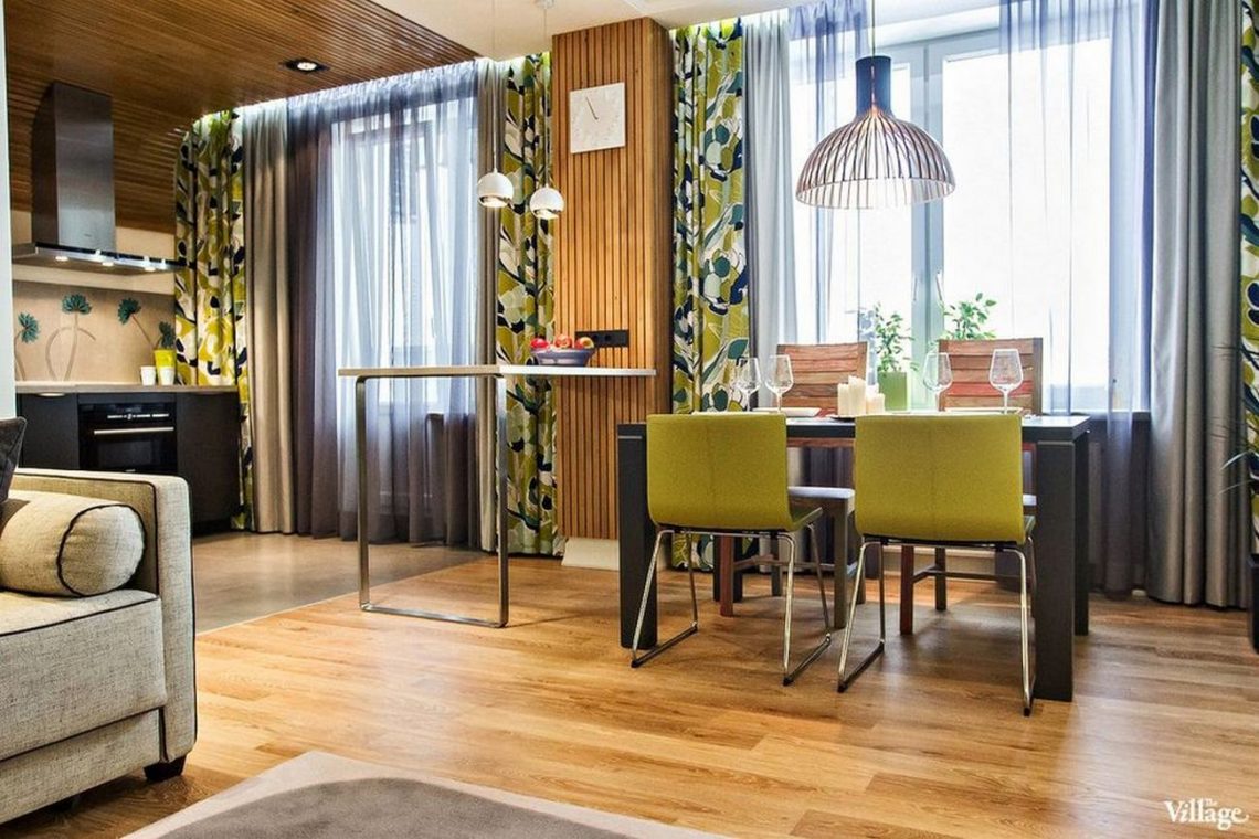 Természetes anyagok, színek - elegáns, ízléses, szépen berendezett 65m2-es lakás meleg fa felületekkel