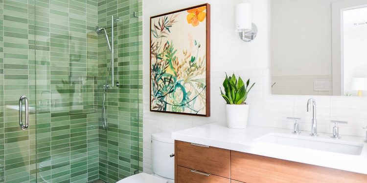 zöld - 14 látványos szín ötlet új fürdőszoba elevenebb, vidámabb hangulatú dekorációjához