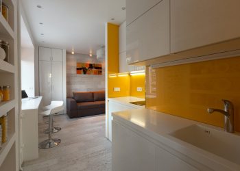 Kompakt, multifunkciós design 22m2-en, modern, praktikus berendezés kis lakás bérbeadásához