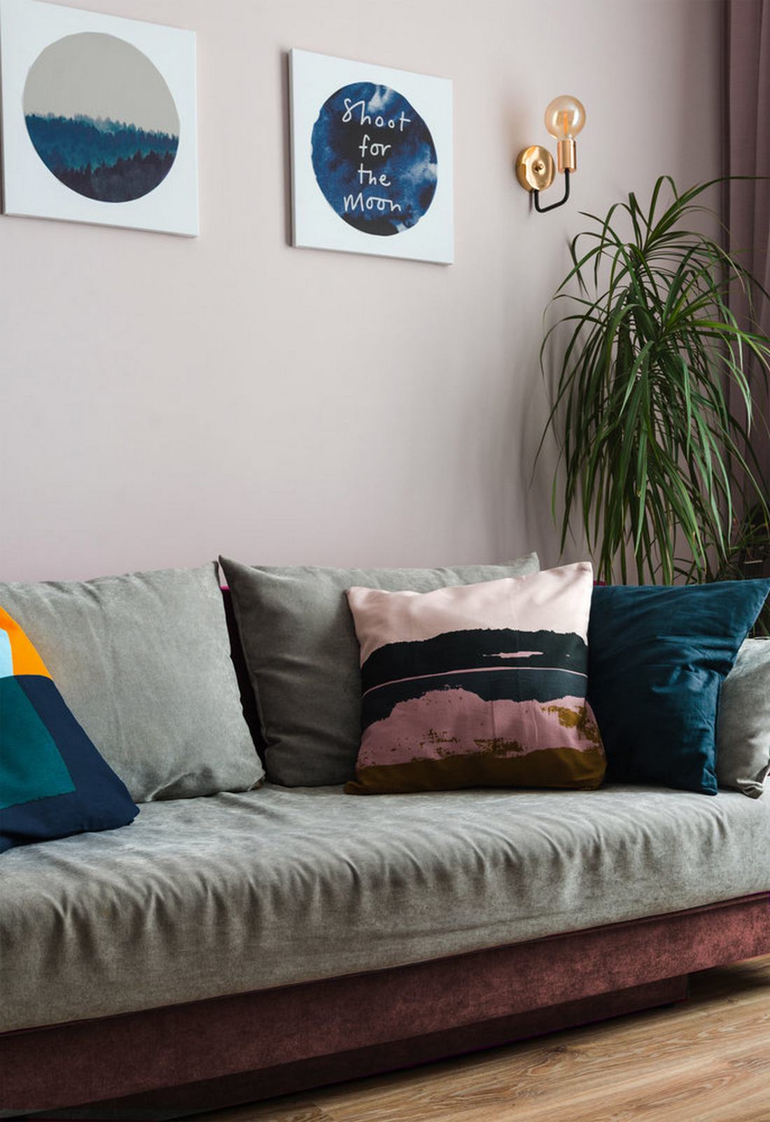 Külön hálószoba és nappali 35m2-en, ízléses berendezés alacsony költséggel Külön hálószoba és nappali 35m2-en, ízléses berendezés alacsony költséggel