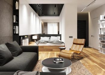 Modern legénylakás látványos, nyitott enteriőrrel 36m2-en