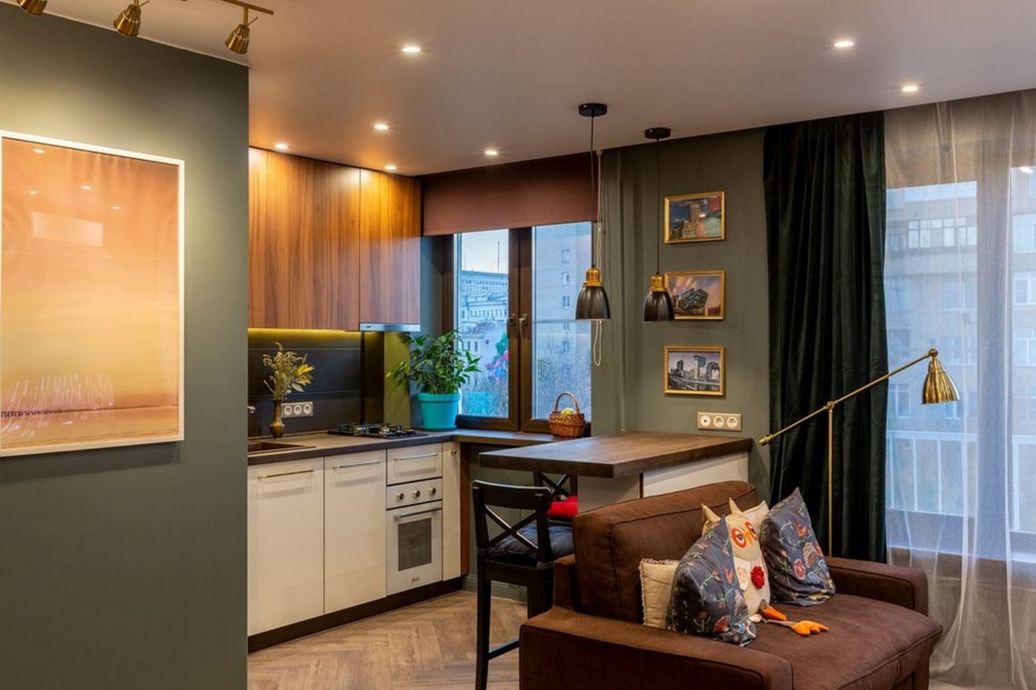 Nagyon jól berendezett 32m2-es lakás tökéletes helykihasználással és hangulatos dekorációval