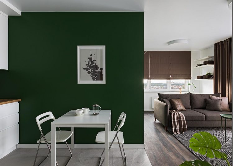 Stílusos, ízléses otthon jó elosztással 47m2-en, életteli színek a természetből