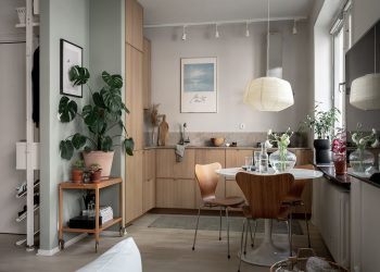 Okosan elosztott és szépen berendezett tér 37m2-en, egyszerű, stílusos lakásdekoráció