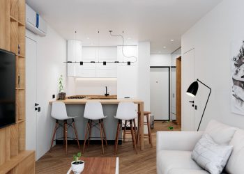 Fa és fehér letisztult harmóniája 68m2-en, praktikus elosztás, modern berendezés