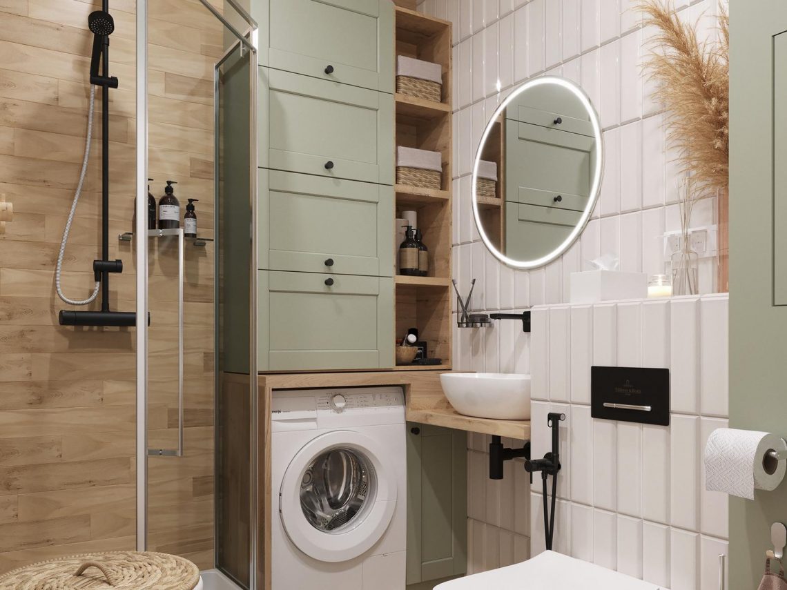 Nyugodt, pihentető színek, gyerekszoba, fiatal nő 54m2-es, stílusos otthona IKEA bútorokkal - Modern skandináv stílusú lakberendezés