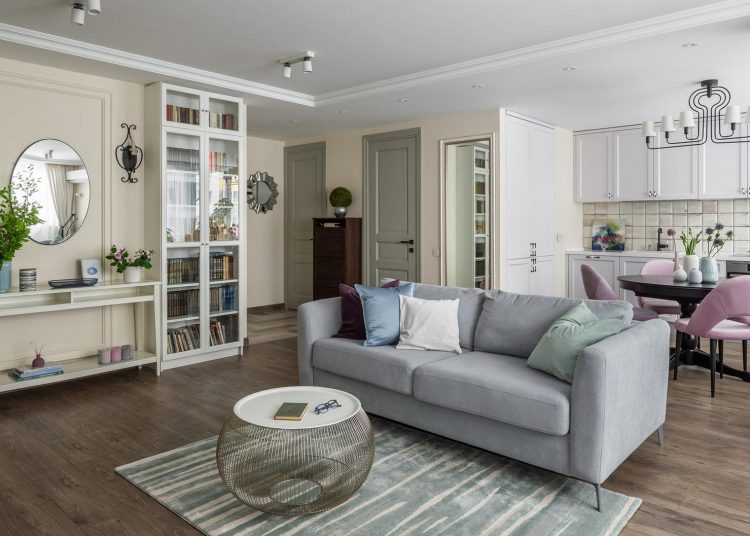 Szelíd dekoráció lágy színekkel, fiatal család szép otthona IKEA bútorokkal 83m2-en