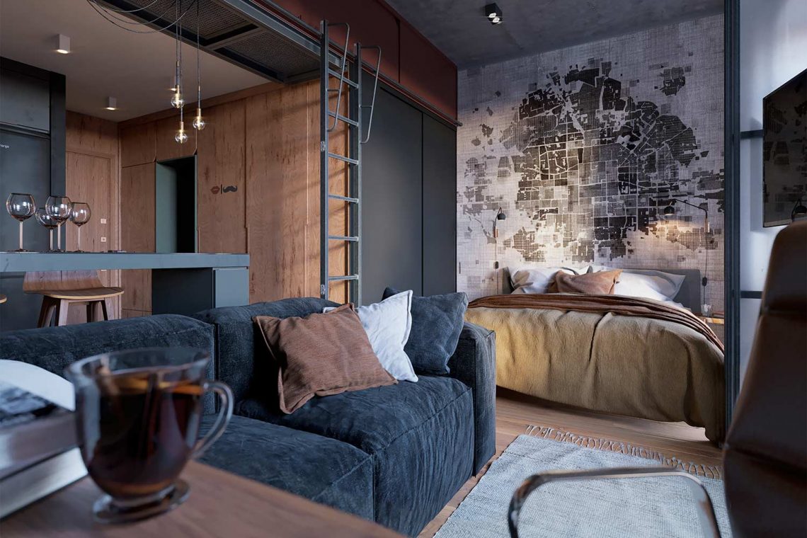 Szuper lakberendezés 29m2-en, kis lakás kreatív, stílusos és nagyon praktikus kialakítása