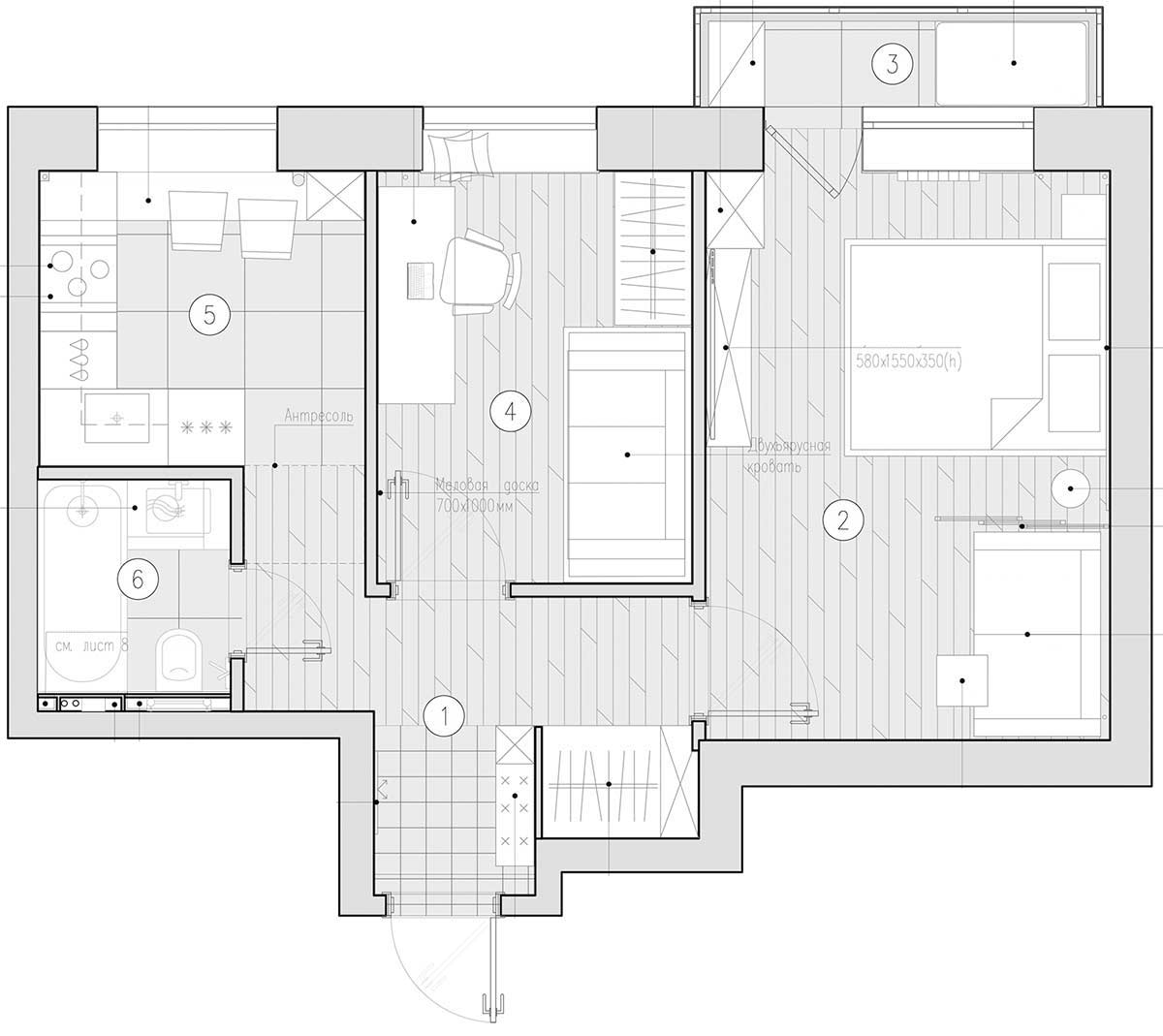 Család 39m2-es otthona gyerekszobával, praktikus, modern elosztással és berendezéssel