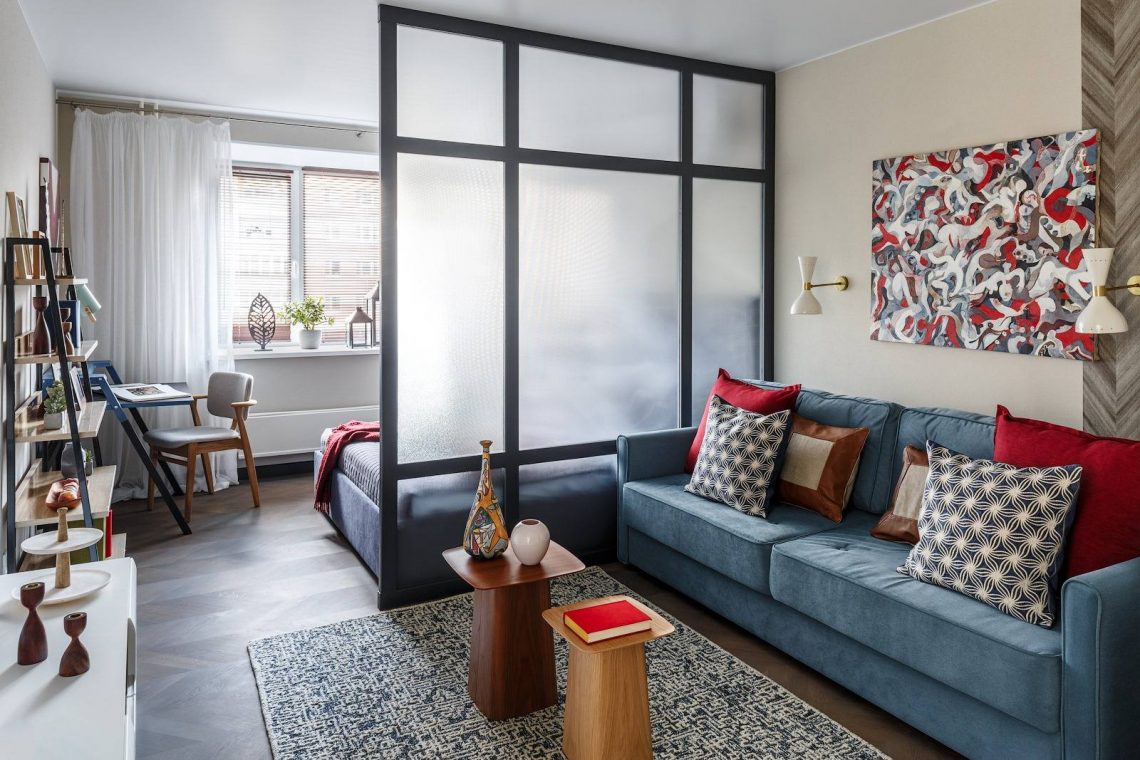 Elvált férfi új 53m2-es lakása, ahol külön szoba kellett a rendszeresen nála alvó lányának