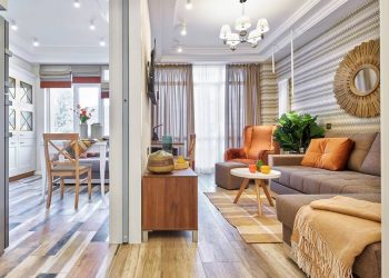 Jó hangulat 35m2-en, tolóajtók, gardróbhelyiség, természetes színek