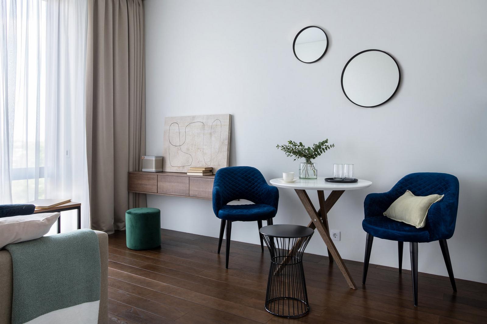 Kis konyha, nagy gardrób - nagyon ízlésesen berendezett 41m2-es lakás, remek elosztással