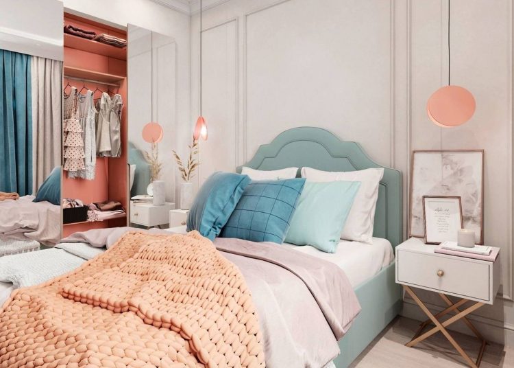 Kis lakás külön hálószobával és gardróbhelyiséggel, praktikus elosztás tágas konyha - étkezővel