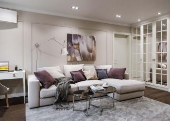 56m2 szép berendezése új társasházban, modern klasszikus stílusban