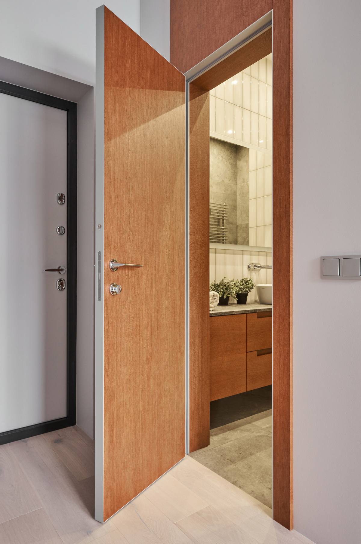 Idős férfi modern lakása, 41m2-en falak helyett bútorokkal tagolva a teret Idős férfi modern lakása, 41m2-en falak helyett bútorokkal tagolva a teret