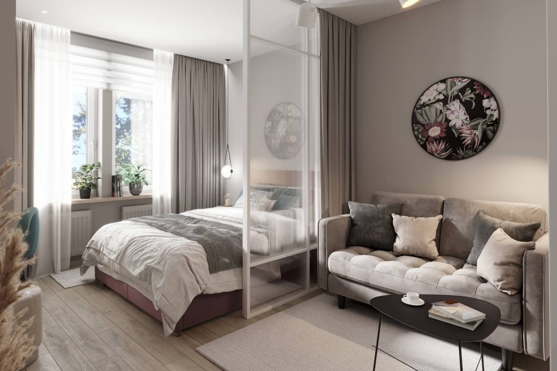 Ízléses, élhető berendezés 40m2-en, harmonikus, semleges színpaletta