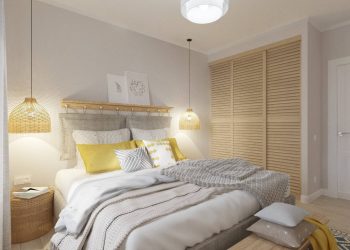 Modern és tökéletesen természetes családi otthon 75m2-en különleges, fonott térelválasztóval