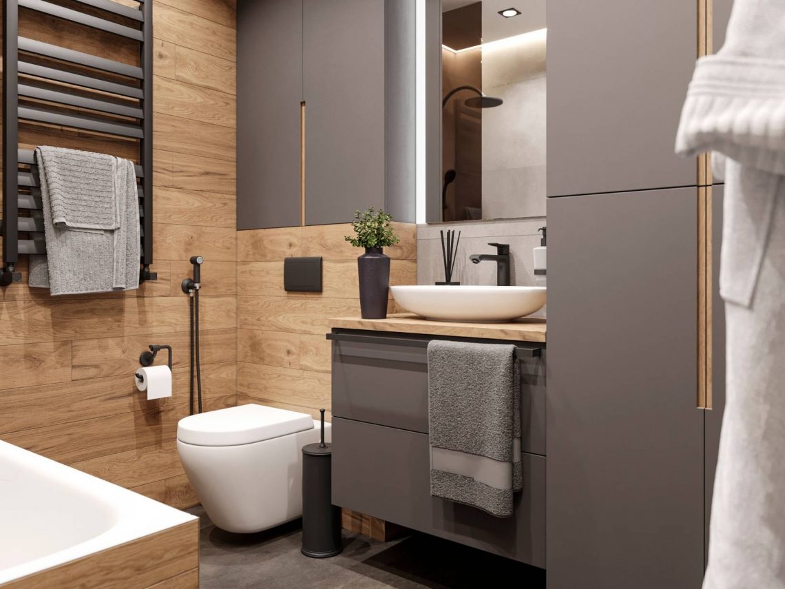 Családnak berendezett 70m2-es otthon modern, időtálló dekorációval