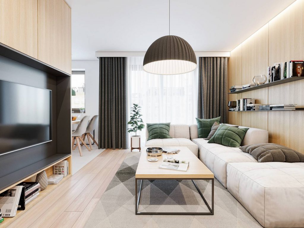Hogyan rendezhetsz be 45m2-es lakást otthonosan modern stílusban, természetes hangulattal