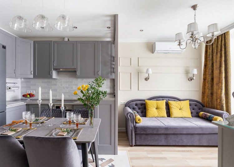 Konyha és egy szoba helyett új, nagyon kényelmes elosztás 38m2-en egy házaspárnak