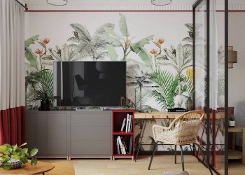 Szoba és konyha helyett új, áttervezett elosztás és egy meglepő, egyedi enteriőr 51m2-es lakásban