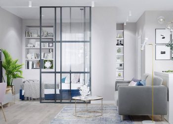 Fiatal hölgy 38m2-es otthona, egyszobás lakás szép berendezése lágy színekkel