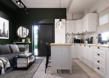 Kreatív berendezés kis területen, modern skandináv stílus 30m2-es lakásban