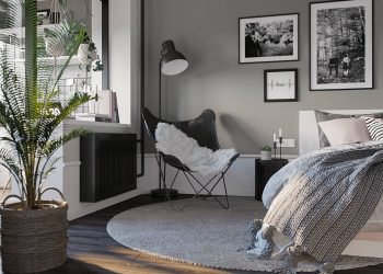 Otthonosság csak szürke árnyalatokkal és fehérrel, stílusosan egyszerű megoldásokkal 36m2-en