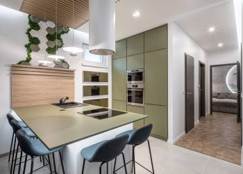 Sorházi lakás berendezése 63 m2-en, egy kis kertes ház funkcióival