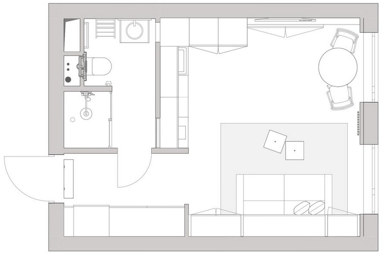 Hogyan lehet igényesen élhetővé varázsolni egy 27m2-es mini lakást, modern, multifunkciós megoldásokkal