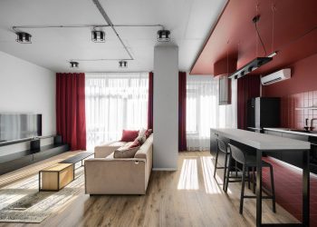 52m2-es lakás modern, ötletes átalakítása, nem szokványos megoldásokkal és színekkel