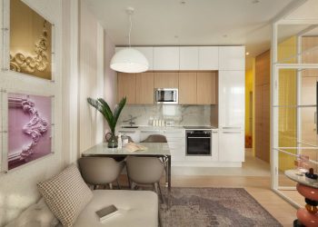 Fantasztikusan meleg és könnyű enteriőr, 34m2 remek berendezése ügyes elrendezéssel