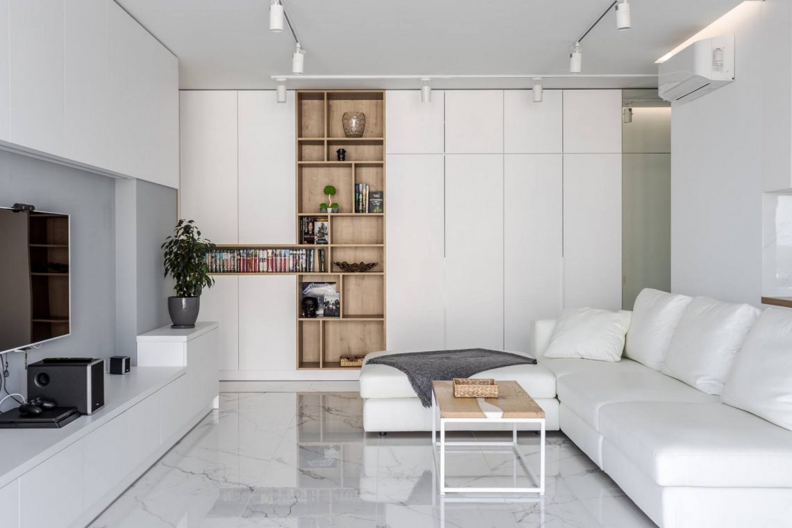 Fehér és modern - kétgyermekes család 99m2-es otthona látványos, világos közösségi térrel