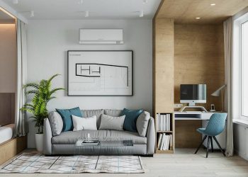 Fiatal pár otthona két munkahellyel 38m2-en, tágas konyha, tároló - világos, modern, természetes dekoráció és praktikus kialakítás