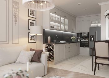 Harmónia és otthonos elegancia semleges színárnyalatokkal 60m2-es, kétszobás lakásban