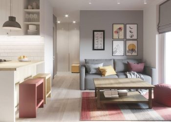 Hogyan lehet dekoratív egy 42m2-es lakás semleges színpalettával és egyszerű megoldásokkal