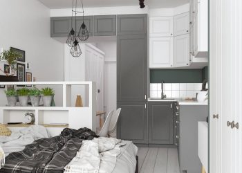 Hogyan lehet kényelmes és stílusos egy keskeny, mindössze 28m2-es lakás - kompakt kis lakásban minden fontos funkció, könnyű és praktikus skandináv stílusban