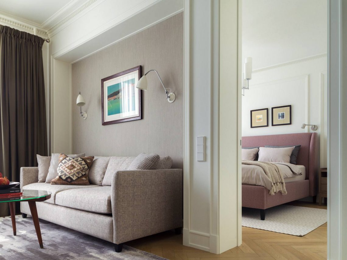 Idősebb generációnak tervezett, szolid eleganciával berendezett 58m2-es lakás