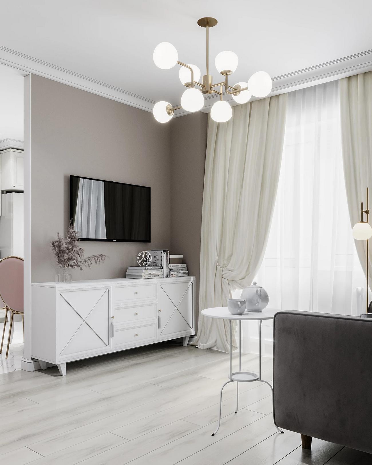 Szép, ízléses berendezés és térelválasztás, praktikus elrendezés fiatal nő 36m2-es otthonában Szép, ízléses berendezés és térelválasztás, praktikus elrendezés fiatal nő 36m2-es otthonában