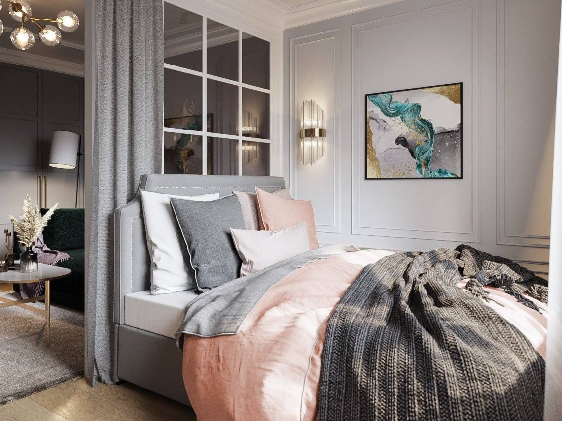 Fiatal nő nagyon szépen berendezett, kényelmes és dekoratív otthona 33m2-en