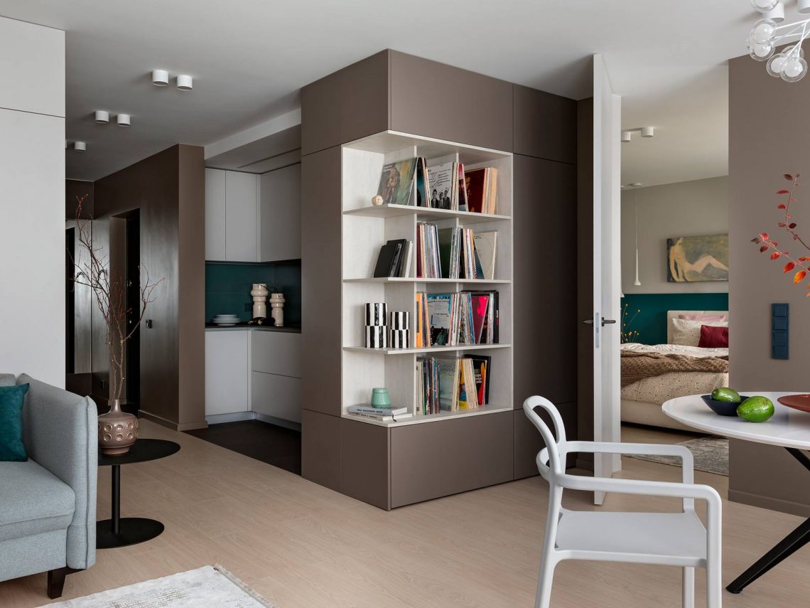 Házaspár szokatlan elosztással kialakított 74m2-es modern otthona