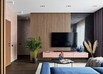 Szép részletek, funkcionalitás, természetes anyagok 74m2-en - stílusos, kényelmes lakberendezés kétszobás lakásban