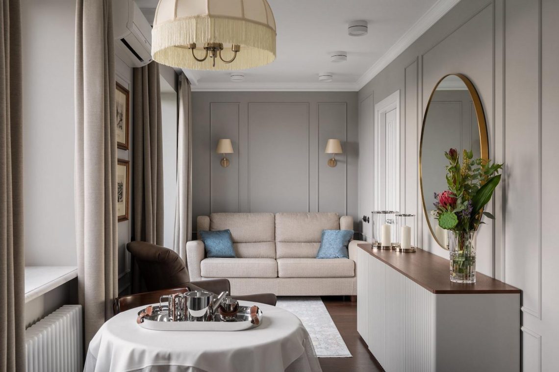 48m2-es lakás régebbi idők eleganciájával és hangulatával