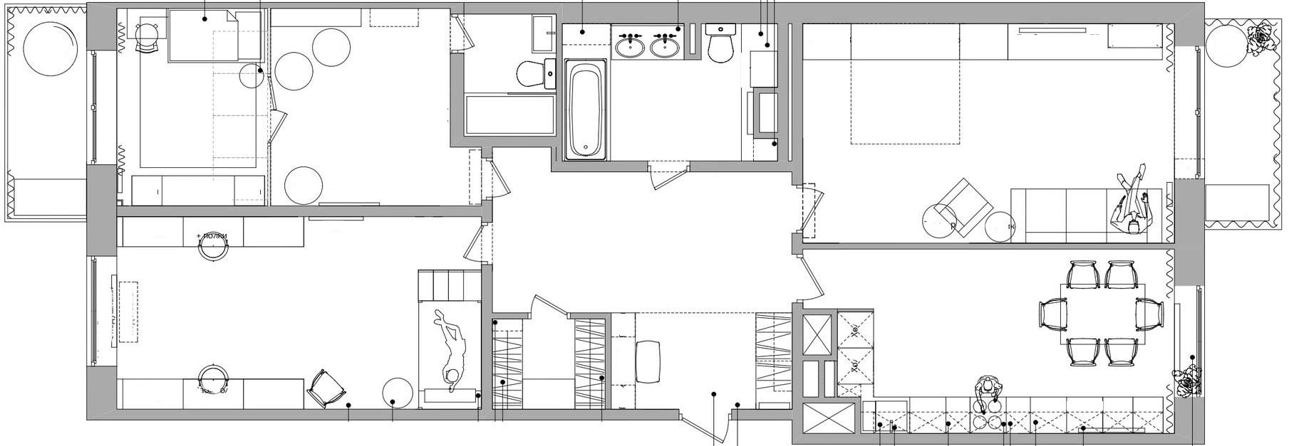 Csodás összhang - otthonosság lágy pasztellszínekkel ötfős család háromszobás otthonában