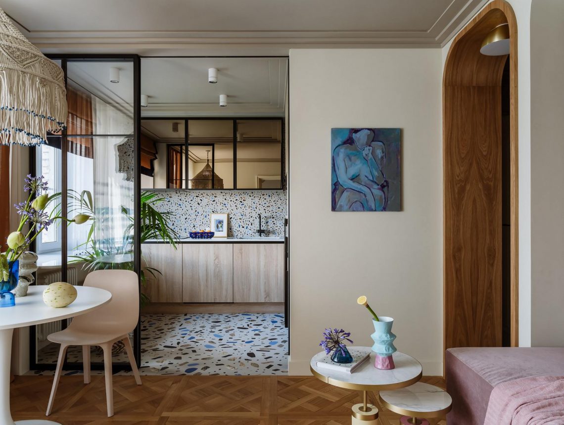 Idős asszonynak és a vele lakó gondozójának átalakított 49m2-es lakás