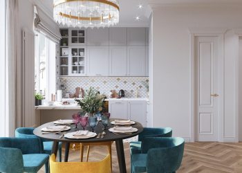 A tér teljes átszervezése kétgyermekes család 79m2-es otthonában